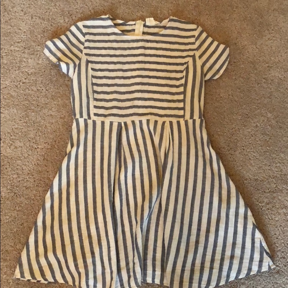 Etwo - Grey and white Summer Dress 100% Cotton